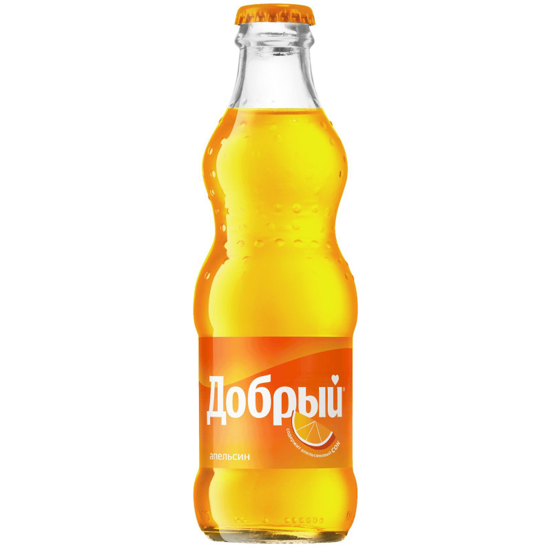 Напиток газированный Добрый Апельсин с витамином С безалкогольный, 250мл