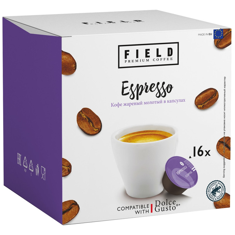 Кофе Field Dolce Gusto Espresso в капсулах, 16x6г — фото 1