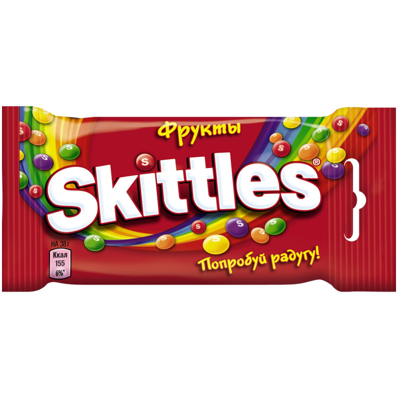 Драже Skittles фрукты, 38г — фото 2