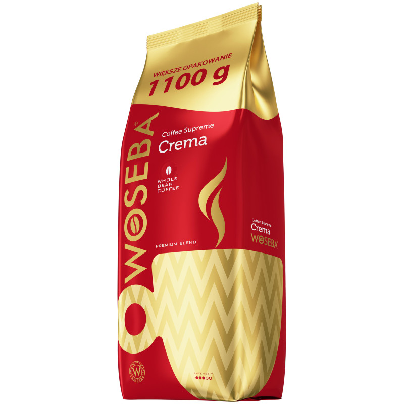 Кофе Woseba Crema Gold натуральный жареный в зёрнах, 1.1кг — фото 1