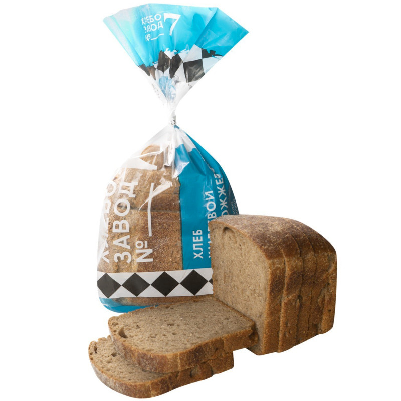 Хлеб Хлебозавод №7 Хмелевой бездрожжевой ржано-пшеничный нарезанный, 350г — фото 1