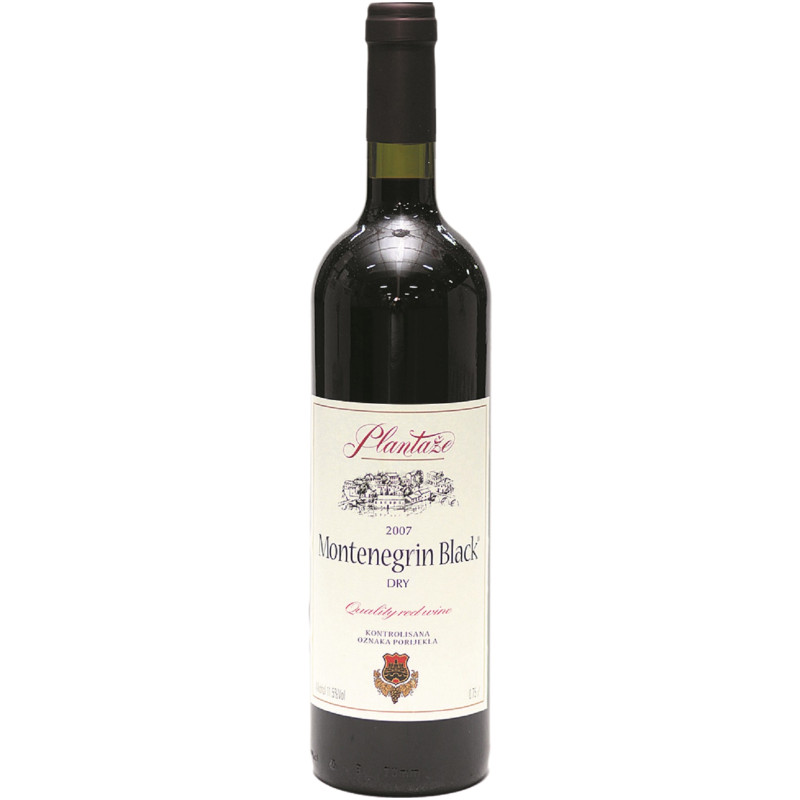 Вино Plantaze Монтенегрин Блэк красное сухое 10.5-15%, 750мл