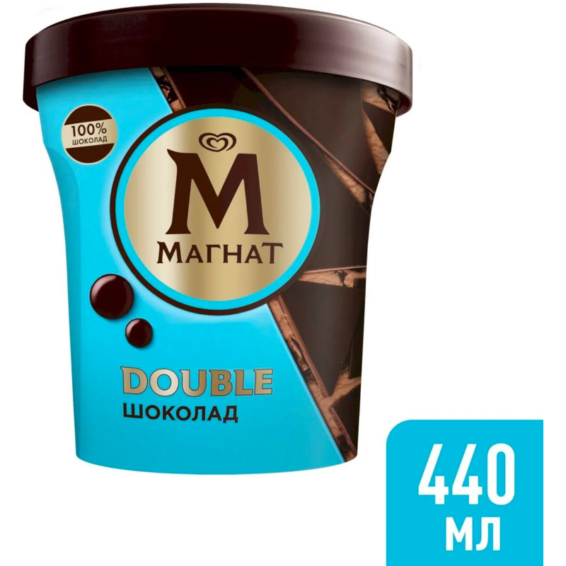 Мороженое Магнат Double Шоколад  10%, 310г — фото 2