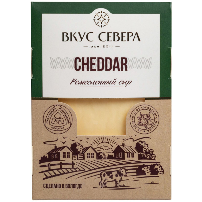 Сыр Вкус Севера Cheddar, 160г — фото 3