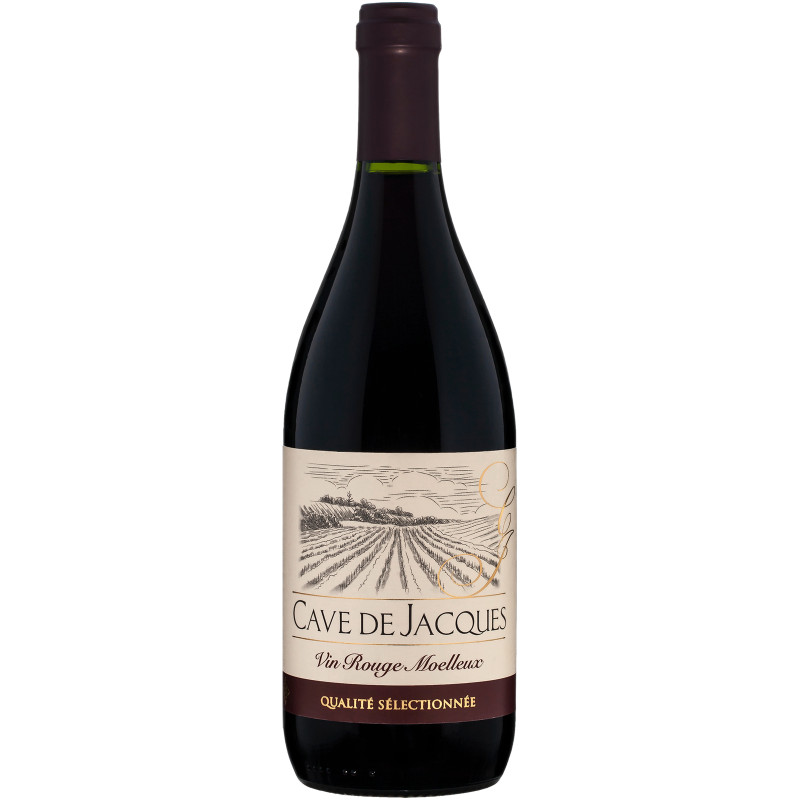 Вино Cave de Jacques Vin Rouge Moelleux красное полусладкое 11%, 750мл