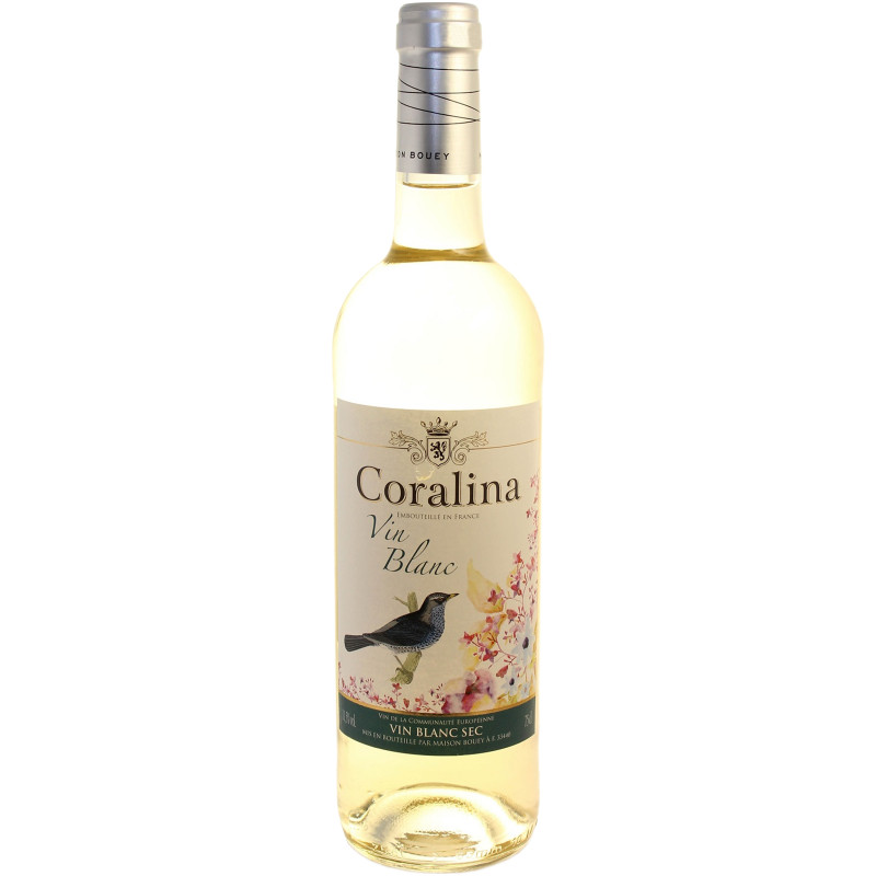 Вино Coralina белое сухое 11.5%, 750мл