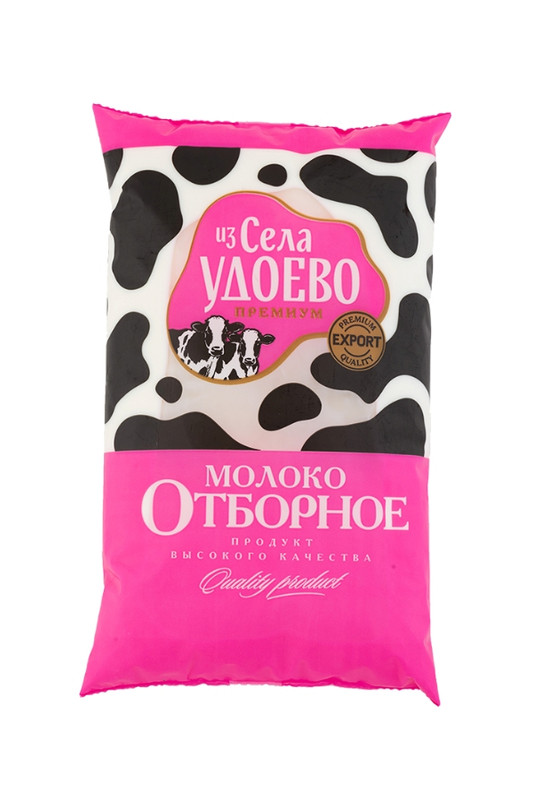 Молоко из Села Удоево отборное питьевое пастеризованное 3.4-6%, 900мл