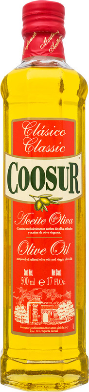 Масло оливковое Coosur рафинированное с добавлением масел, 500мл