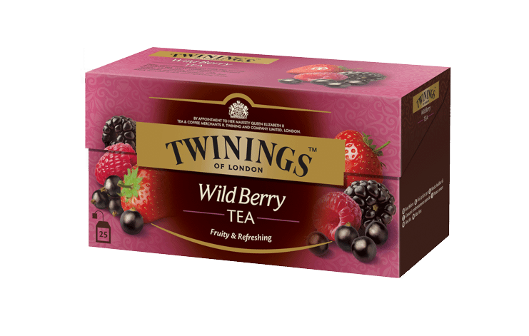 Чай Twinings чёрный байховый лесные ягоды в пакетиках, 25х2г