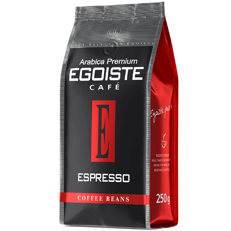Кофе Egoiste Espresso в зёрнах, 250г — фото 1