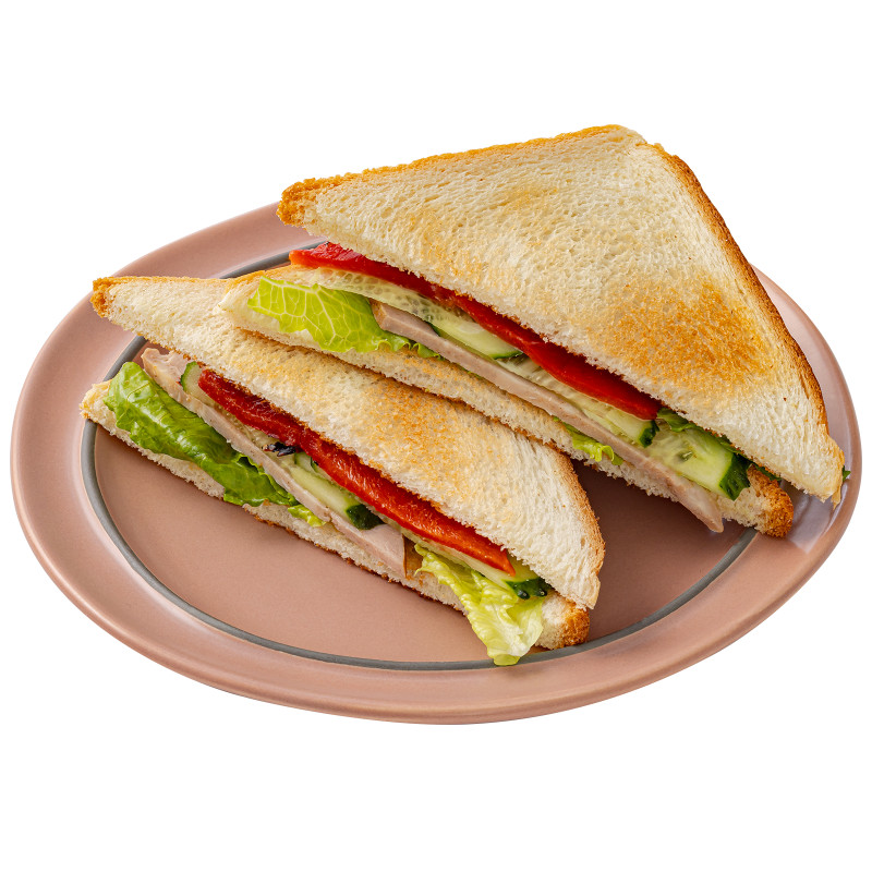 Клаб-сэндвич двойной с бужениной Шеф Перекрёсток, 200г — фото 2