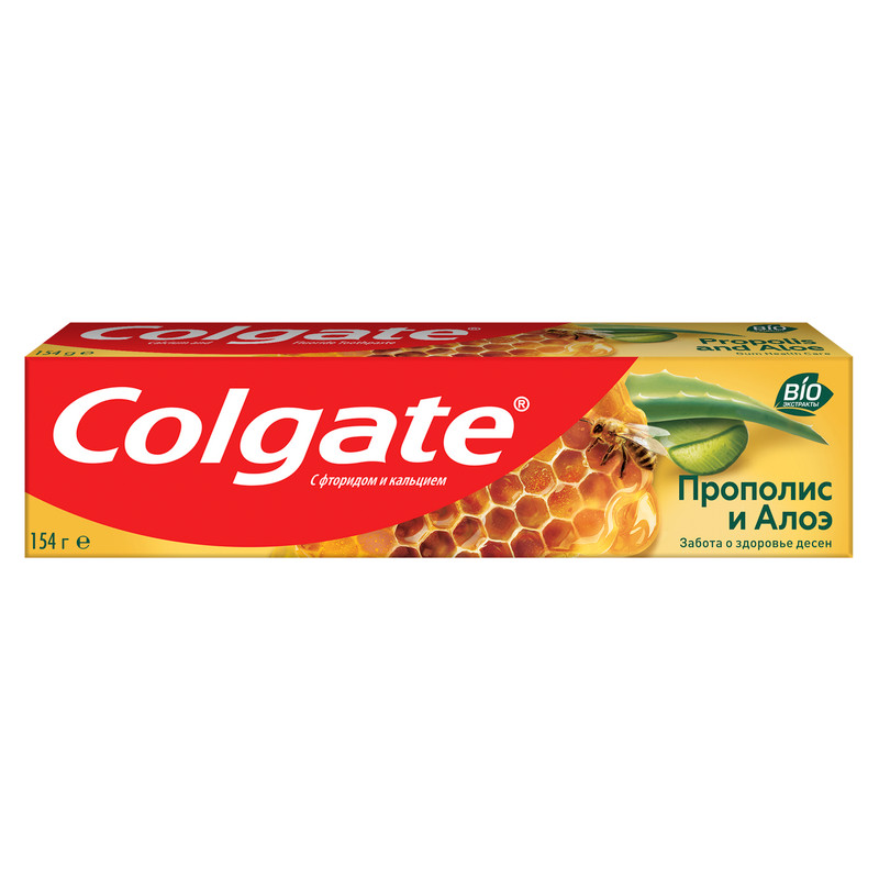 Зубная паста Colgate Прополис и Алоэ с натуральными ингредиентами для защиты от кариеса, 100мл — фото 1
