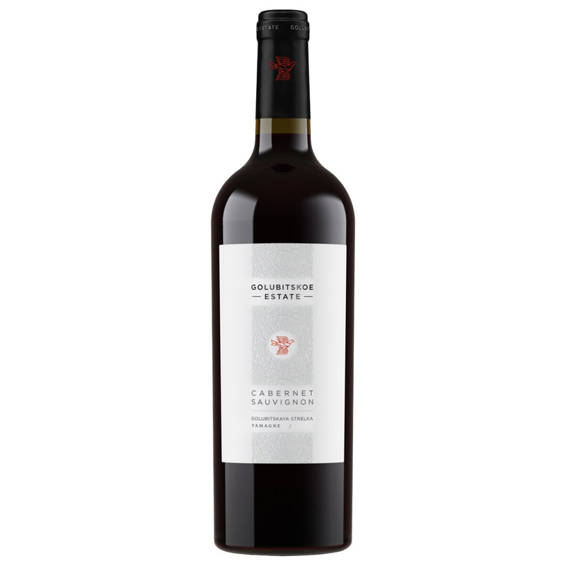 Вино Golubitskoe Estate Cabernet Sauvignon красное сухое в подарочной упаковке, 750мл + бокал