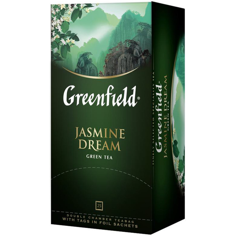Чай Greenfield Jasmine Dream зелёный в пакетиках, 25х2г — фото 1