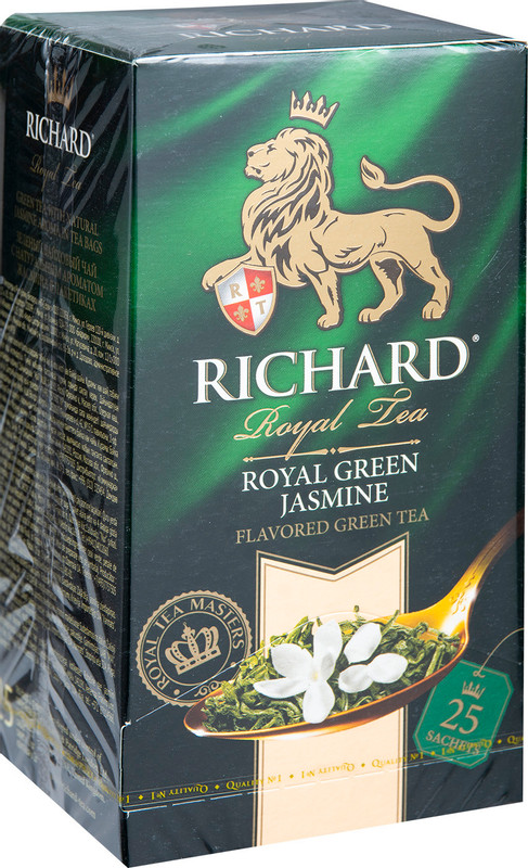 Чай Richard Royal Green Jasmine зелёный в пакетиках, 25х2г