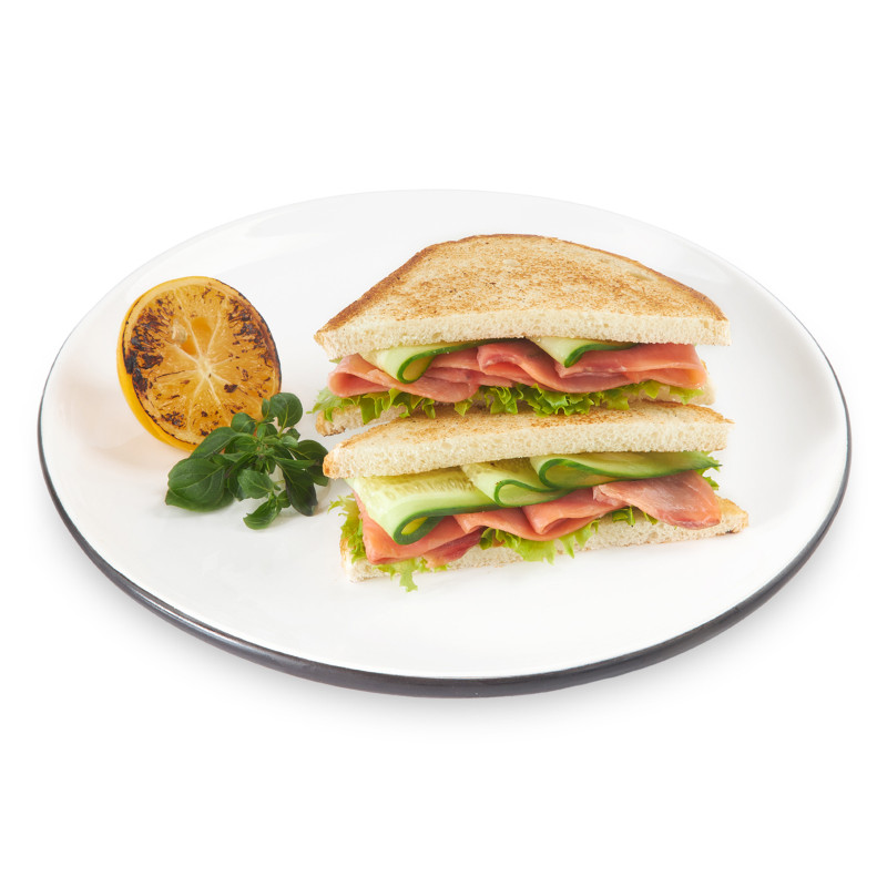 Клаб-сэндвич двойной с лососем Шеф Перекрёсток, 180г — фото 2