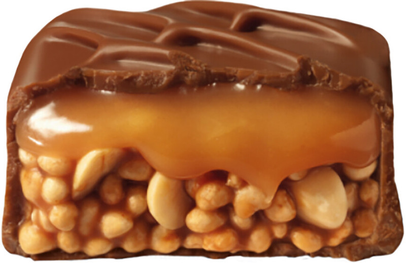 Батончик шоколадный Snickers Криспер жареный арахис-рисовые шарики-карамель в молочном шоколаде, 40г — фото 2