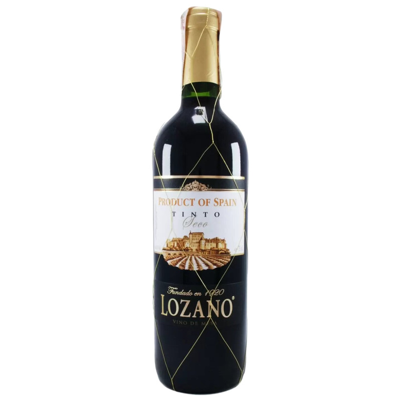 Вино Lozano Tinto Seco 10-12%, 750мл