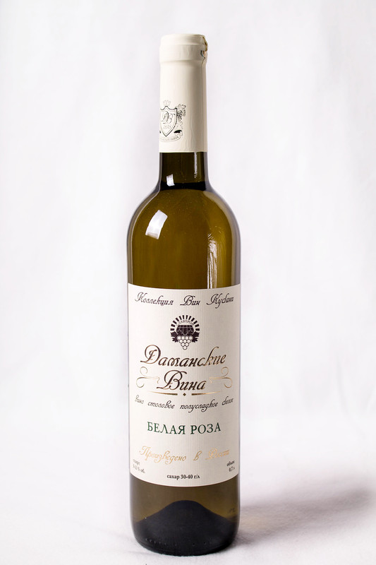 Вино Дамские вина белая роза столовое белое 9-11%, 0.7л