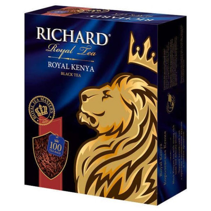 Чай Richard Royal Kenya чёрный байховый кенийский в пакетиках, 100х2г