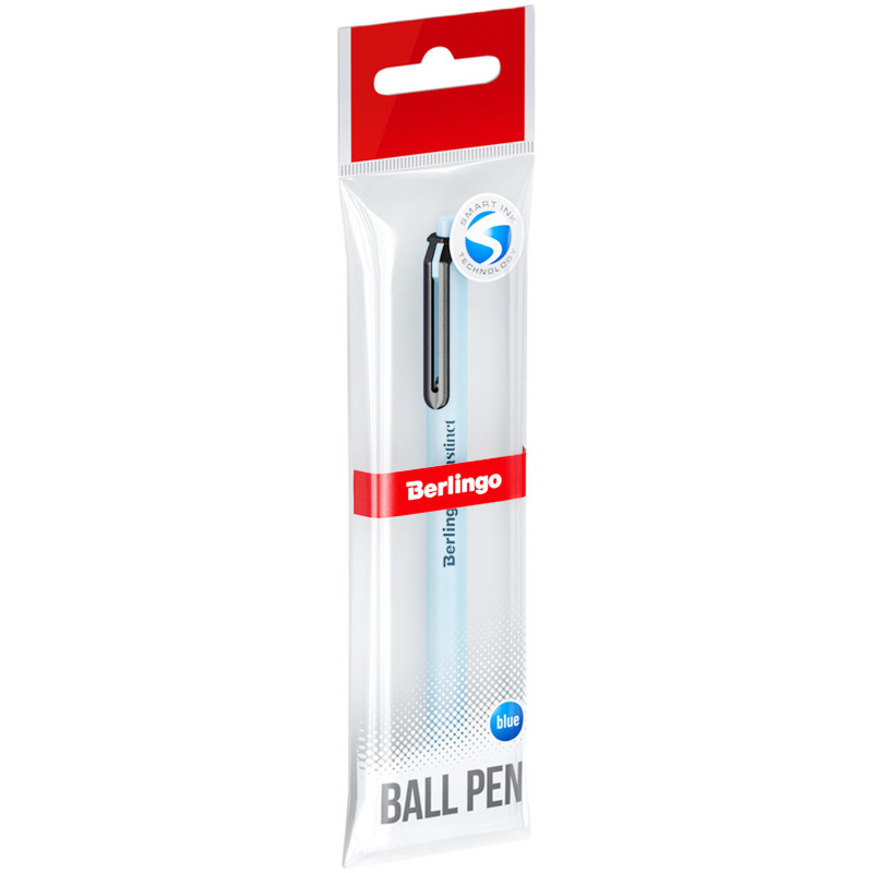 Ручка шариковая Berlingo Instinct автоматическая синяя ассорти, 1шт — фото 2