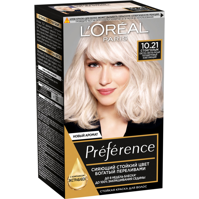 Краска для волос L'Oreal Paris Preference 9.13 - Очень светло-русый бежевый (3600520248844)