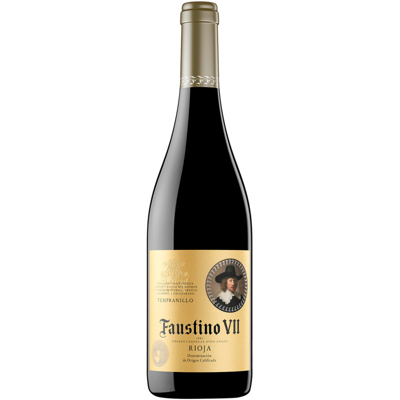 Вино Faustino VII Tempranillo Rioja DOC красное сухое 13%, 750мл