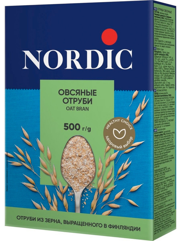 Отруби Nordic овсяные, 500г — фото 2
