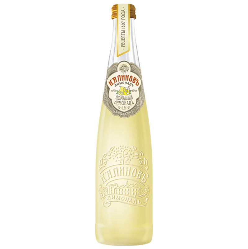Напиток безалкогольный Калиновъ Лимонадъ Домашний, 500мл