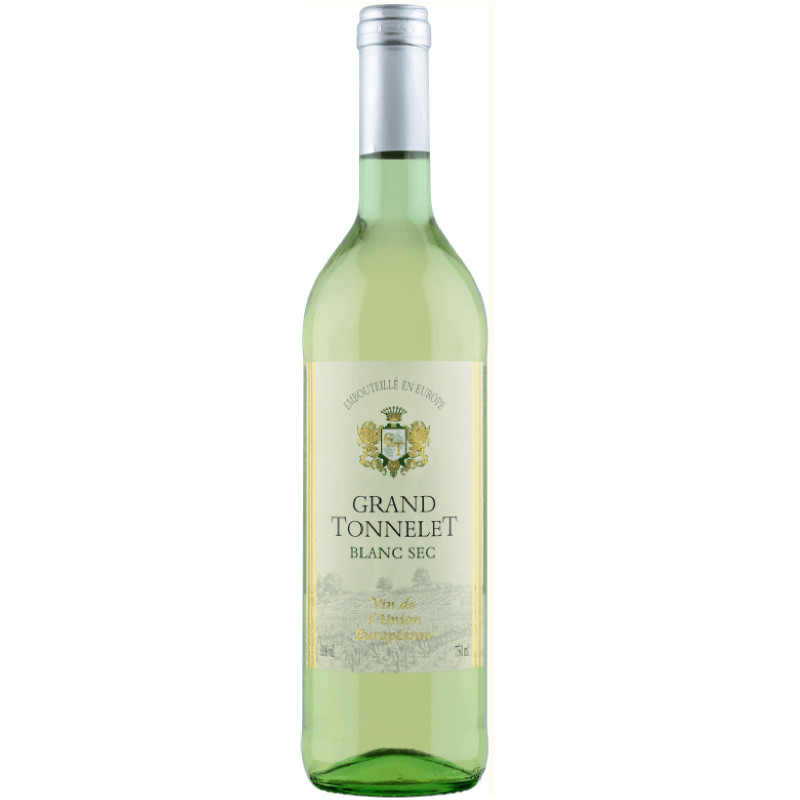 Вино Grand Tonnelet ординарное белое сухое, 750мл