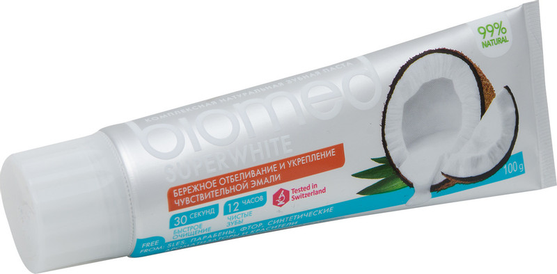 Зубная паста Biomed Superwhite комплексная, 100г — фото 4