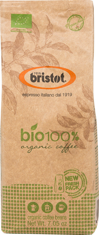 Кофе Bristot натуральный жареный в зёрнах, 200г — фото 4