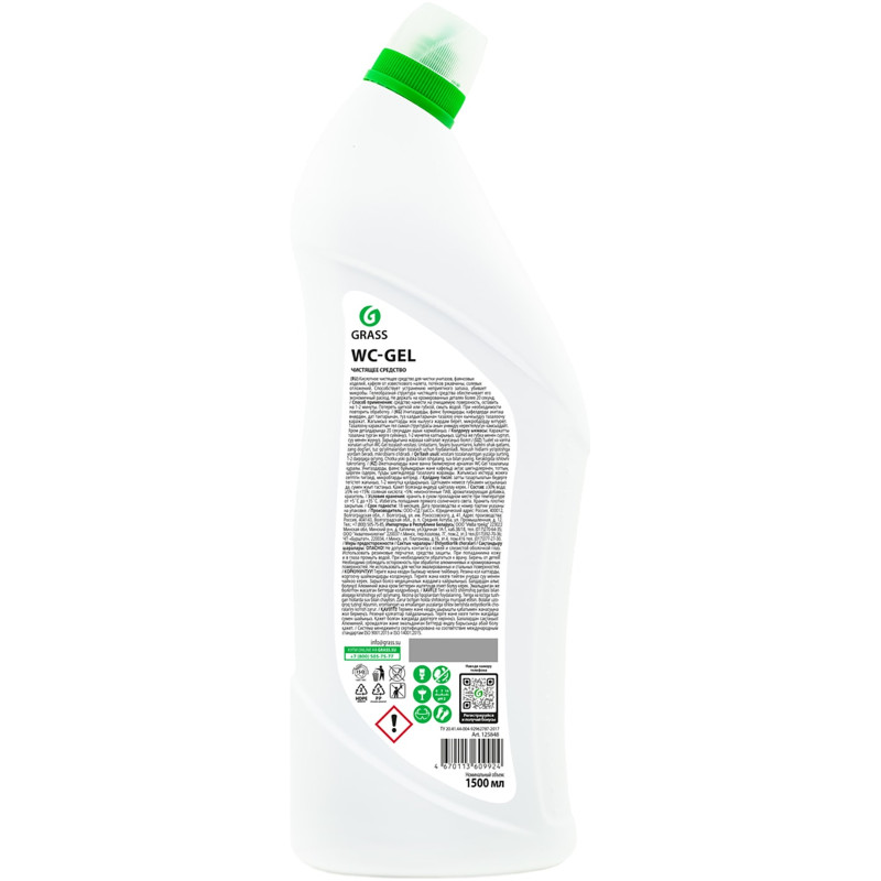 Средство WC-gel для чистки сантехники, 1.5л — фото 1