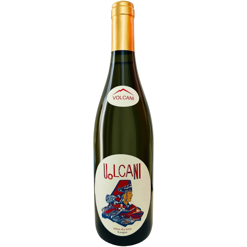 Вино Volcani белое сухое 13.5%, 750мл