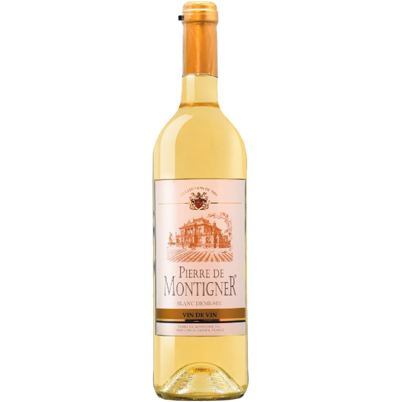 Вино Pierre de Montigner Blanc белое полусладкое 10%, 750мл