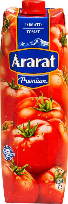 Сок Ararat Premium томатный с мякотью с солью, 970мл — фото 3