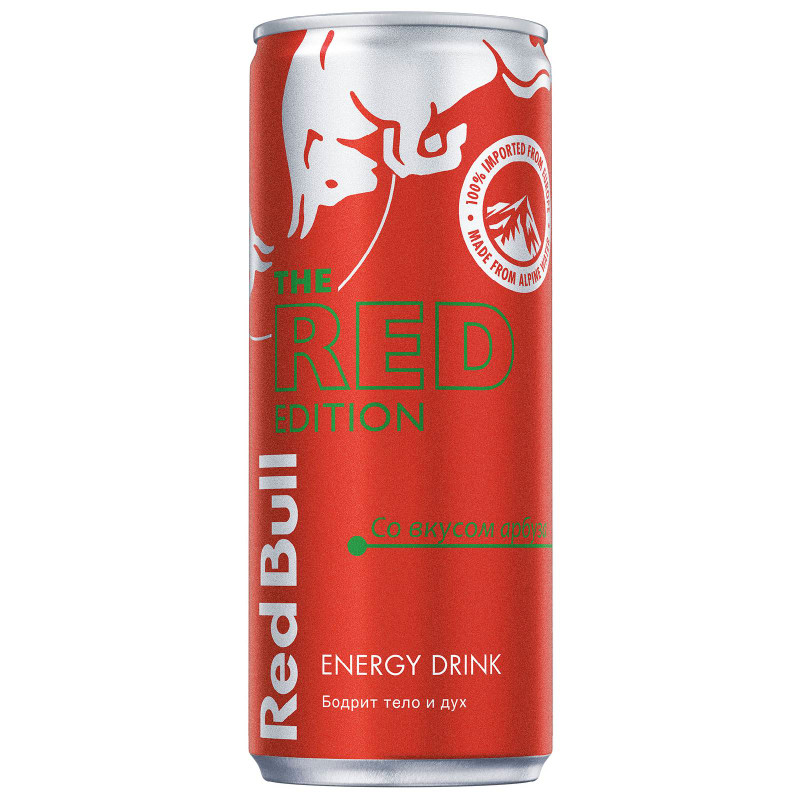 Энергетический напиток Red Bull Ред Булл арбуз, 250мл