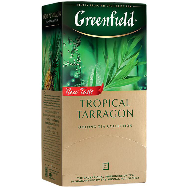 Чай Greenfield Tropical Tarragon зелёный в пакетиках, 25x1.5г — фото 2