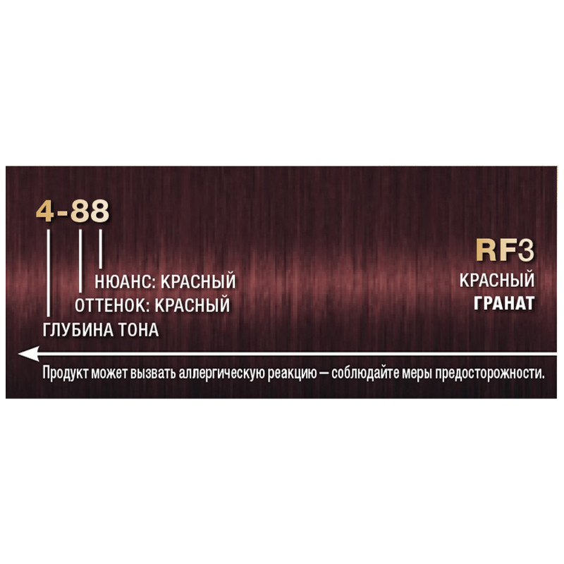 Крем-краска для волос Palette красный гранат RF3, 110мл — фото 2