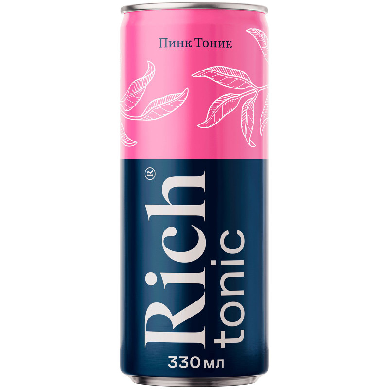 Напиток Rich Пинк Тоник безалкогольный сильногазированный, 330мл — фото 1