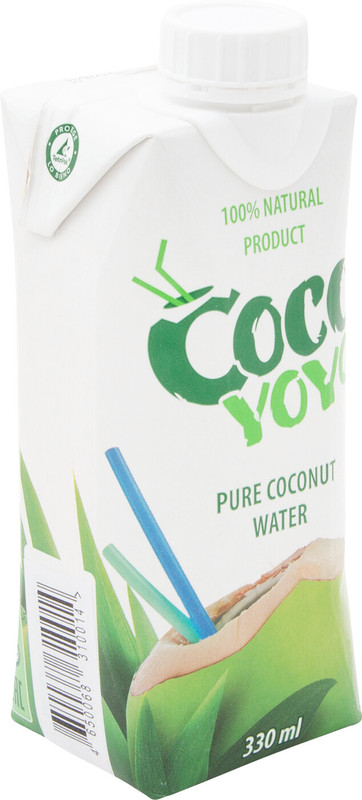 Вода кокосовая Cocoyoyo чистая, 330мл — фото 1