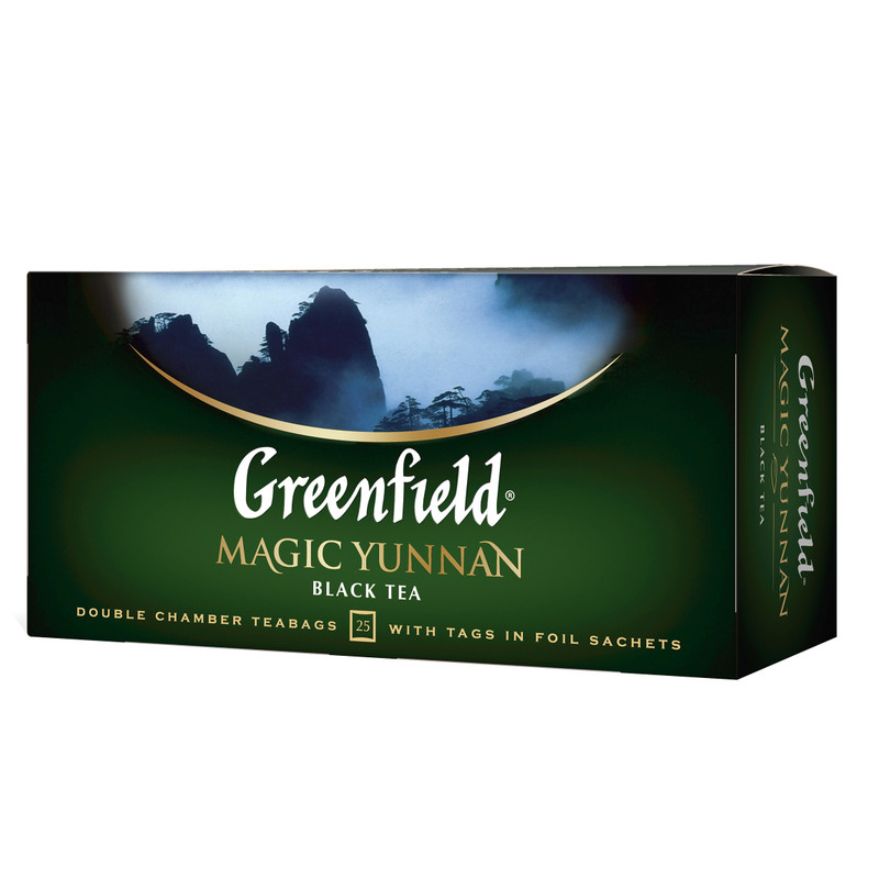 Чай Greenfield Magic Yunnan чёрный в пакетиках, 25х2г — фото 1