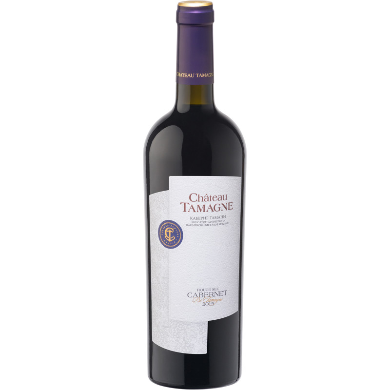 Вино Chateau Tamagne Каберне Тамани красное сухое, 750мл