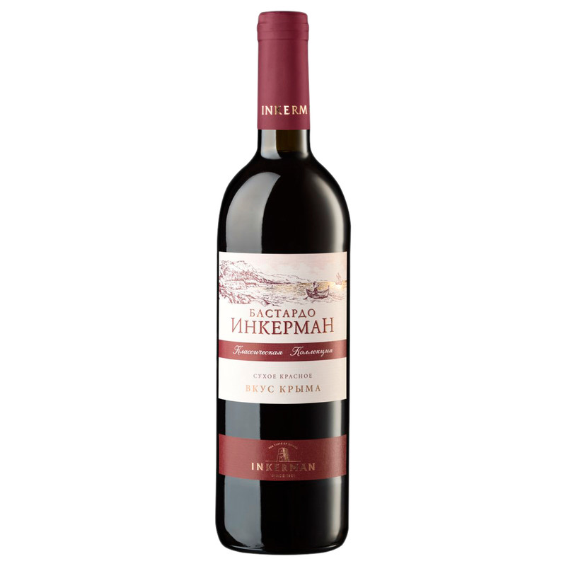 Вино Inkerman Бастардо красное сухое, 750мл