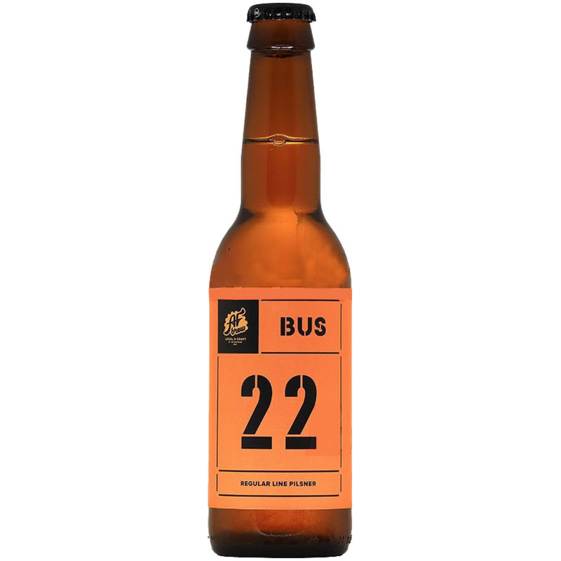 Пиво AF Brew Бас 22 светлое нефильтрованное 4.5%, 330мл