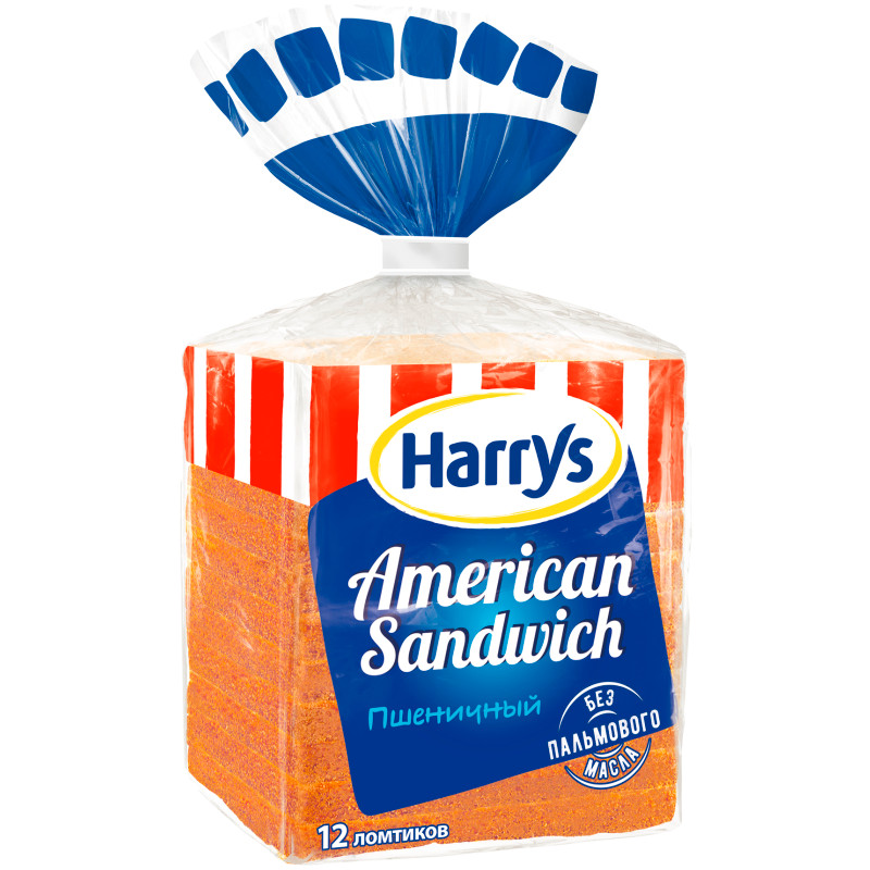 Хлеб Harry's American Sandwich сандвичный пшеничный, 470г — фото 1