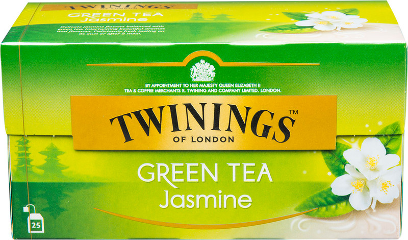 Чай Twinings Жасмин зелёный в пакетиках, 25х1.8г — фото 1