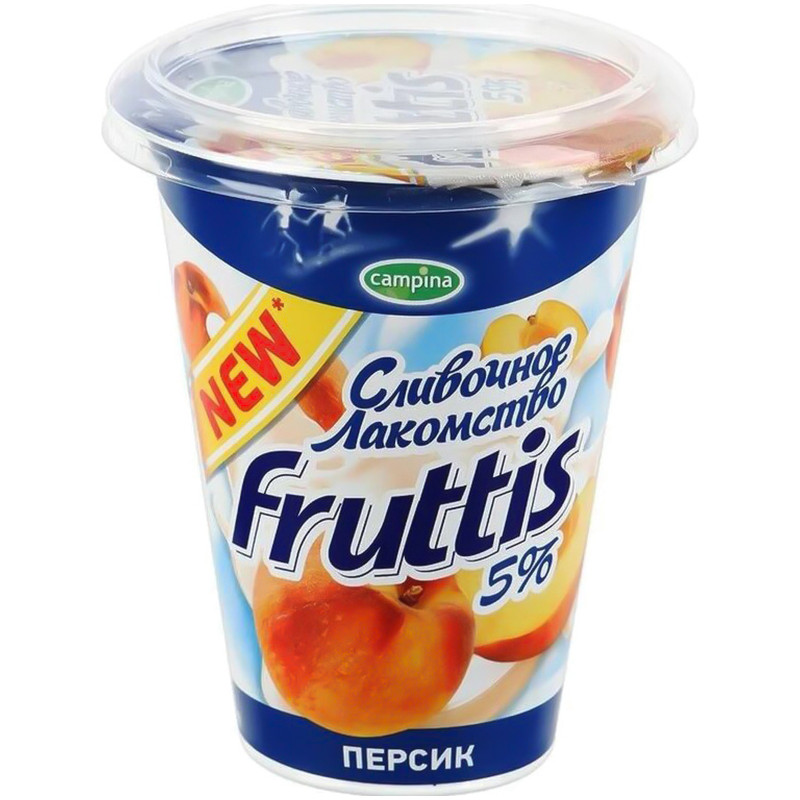 Йогурт Fruttis персик 5%, 320г