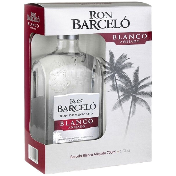 Ром Barcelo Бланко 40%, 700мл + стакан — фото 1