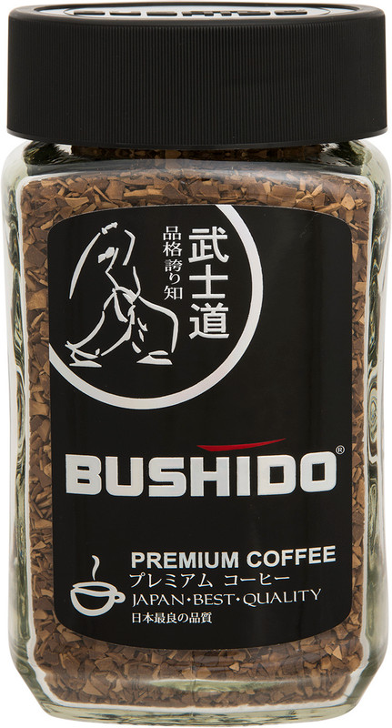 Кофе Bushido Black Katana натуральный растворимый, 100г — фото 1
